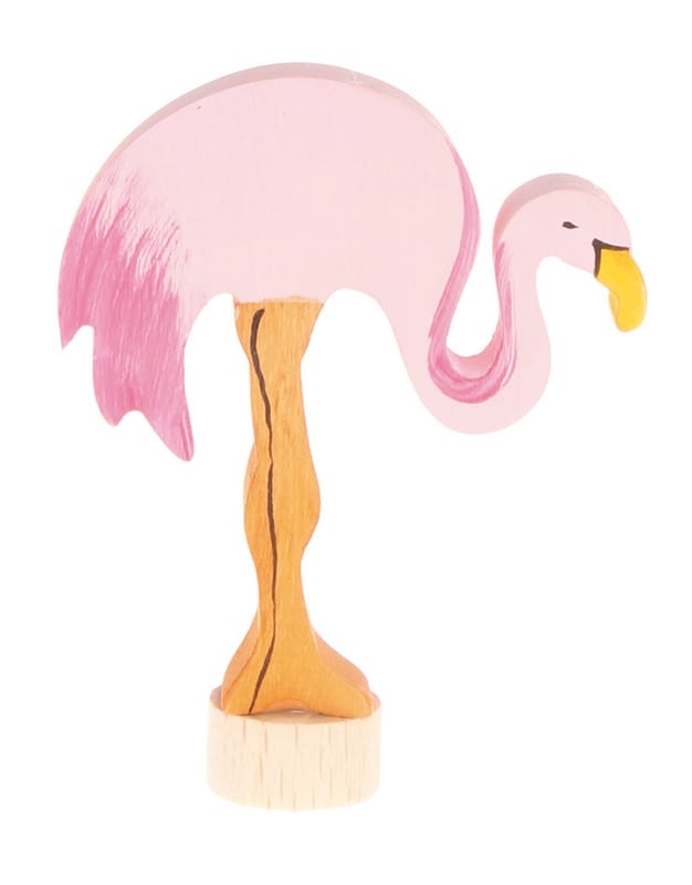 Grimm's houten steker Flamingo