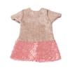 Gotz winterjas met glitter jurk Classy goud/roze 45-50cm.