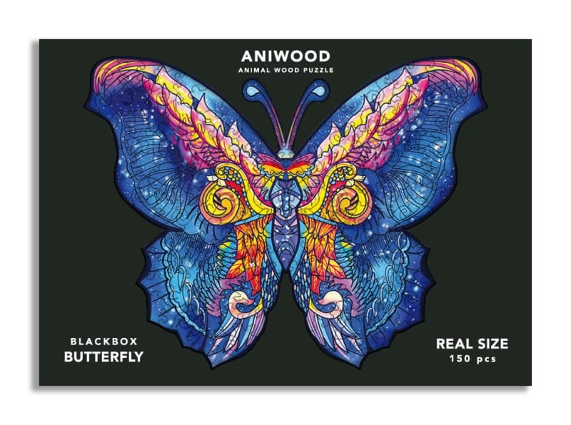 Aniwood dierpuzzel 100st. Vlinder