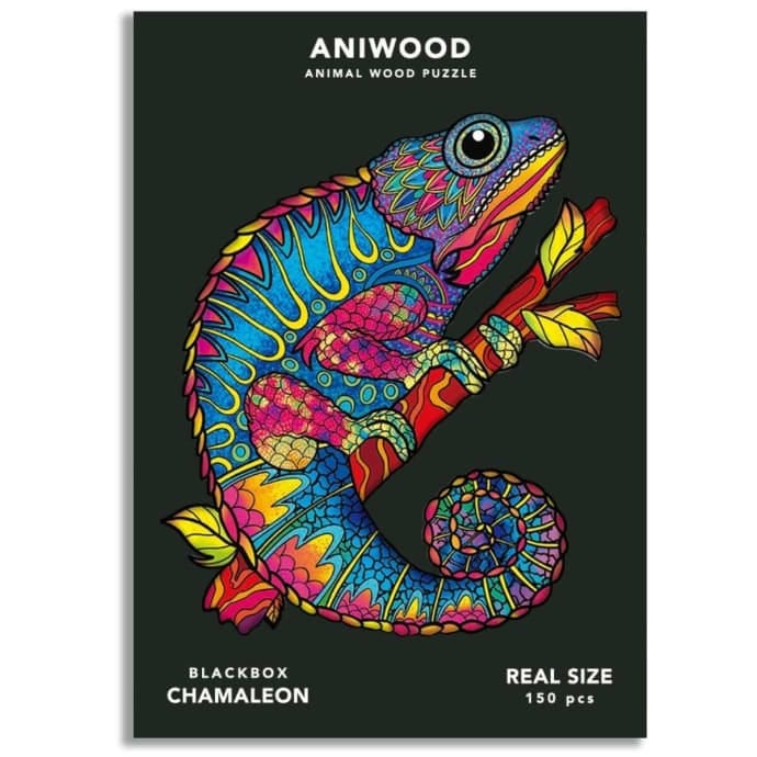 Aniwood dierpuzzel 150 st. Kameleon