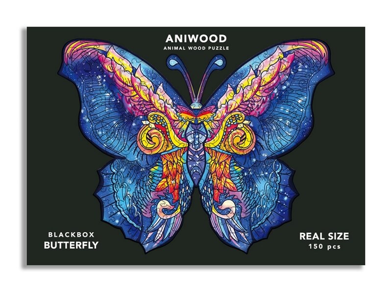 Aniwood dierpuzzel vlinder 150st.
