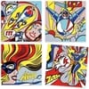 Djeco Inspired By kleur- en krasplaten stripverhaal  Superheroes van Lichtenstein