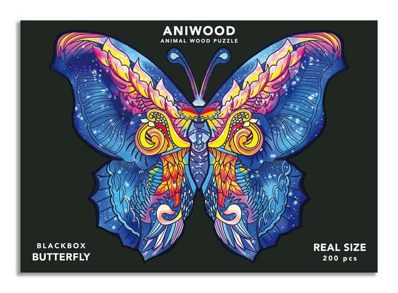 Aniwood Vlinder puzzel Large 200st.