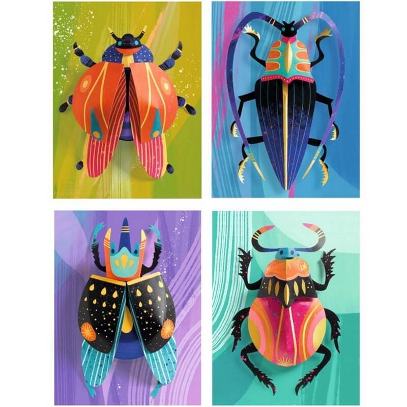 Djeco 3D-afbeeldingen Papieren insecten
